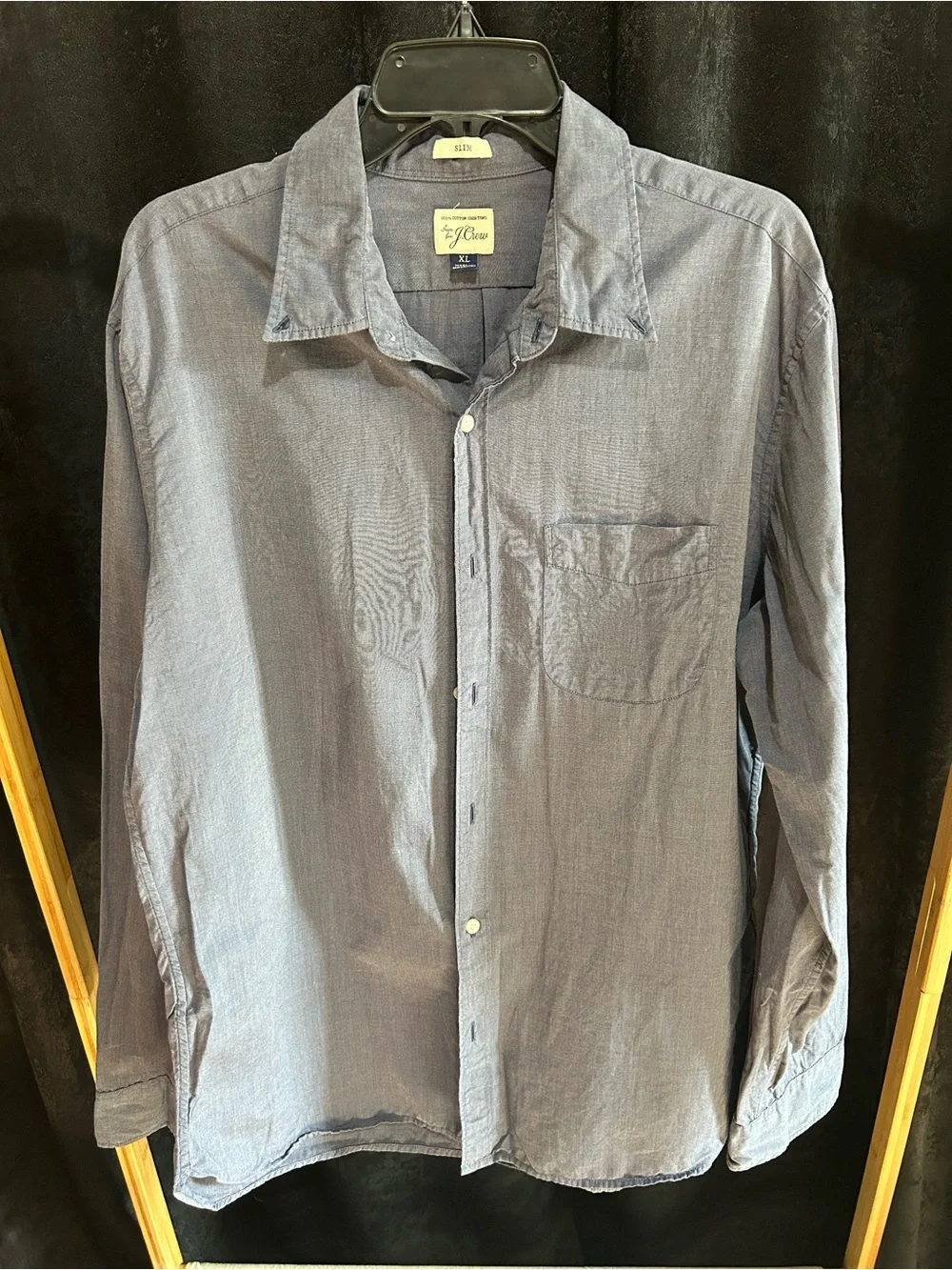 J. Crew Men's Light Blue Casual Button-Down Shirt